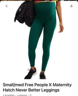 Free People X Hatch maternity leggings NWT $108 MSRP SMALL